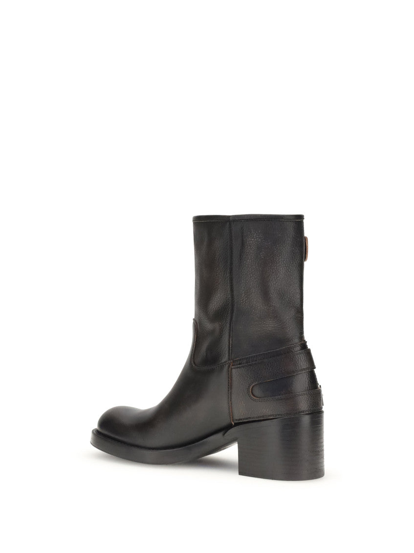 Black Leather Dakota Boots 3