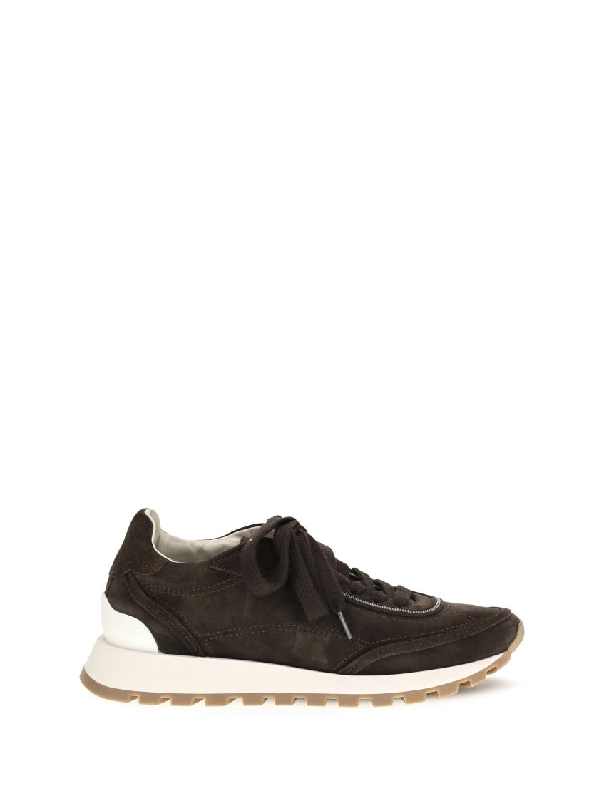 Brown Lace-up Sneakers 1
