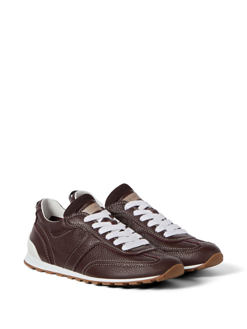 Brown Leather Sneakers 2