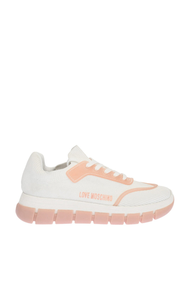 Pink Two-Tone Sneakers 1