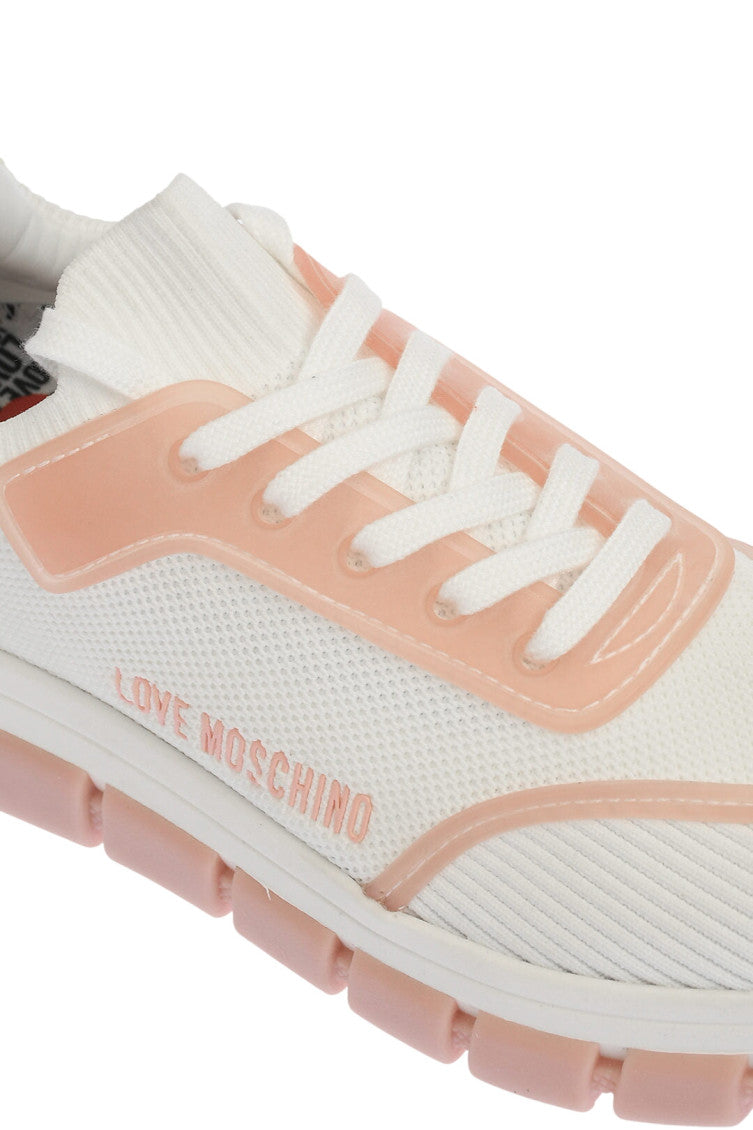 Pink Two-Tone Sneakers 4