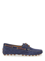 Blue Lace-up Loafers 1
