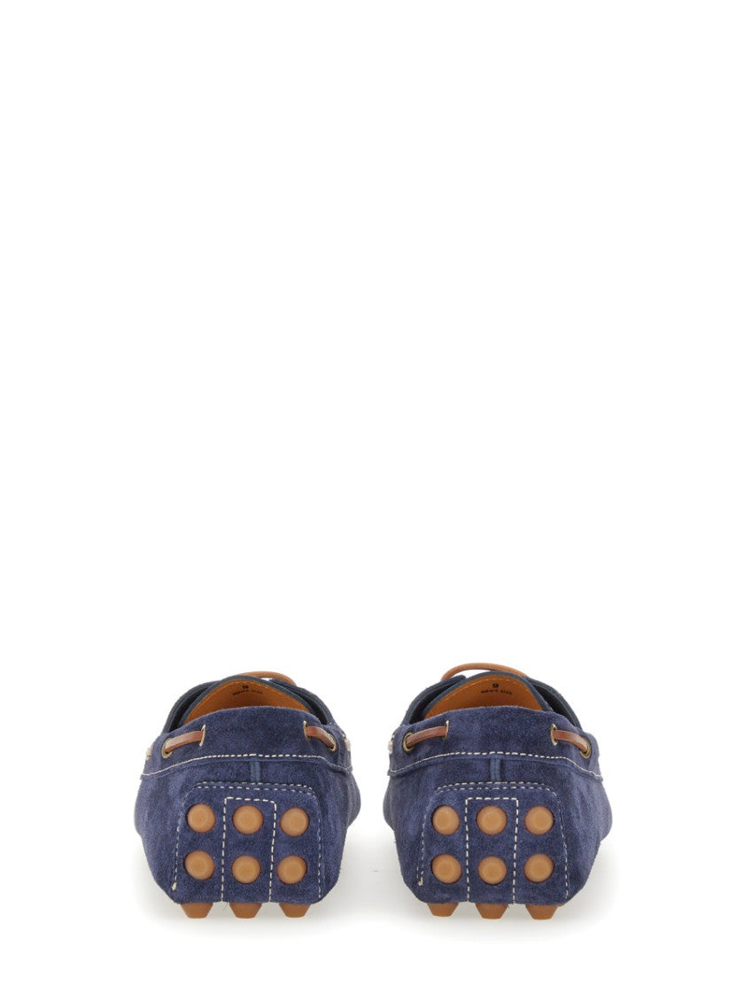 Blue Lace-up Loafers 3