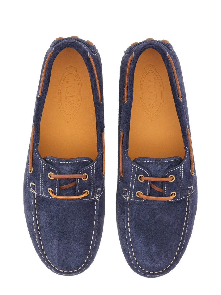 Blue Lace-up Loafers 6