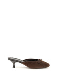Brown Slip-on Mules 1