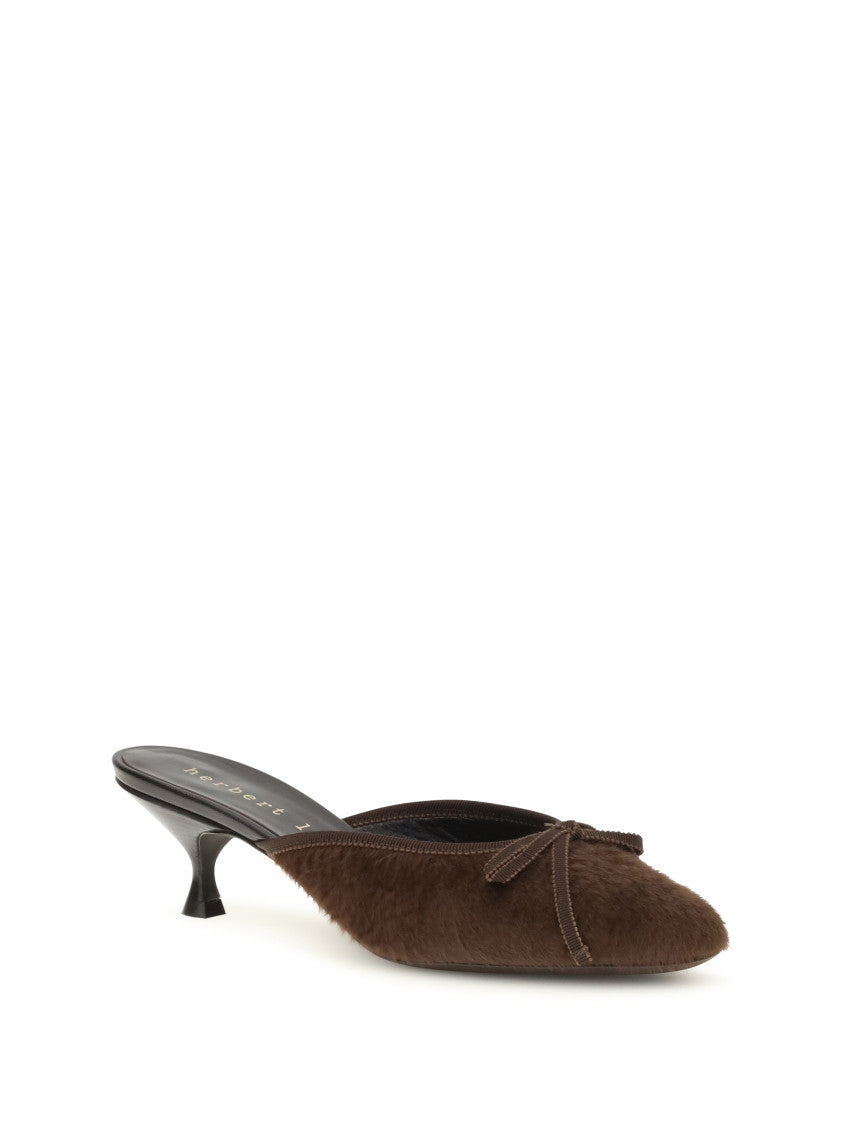 Brown Slip-on Mules 2