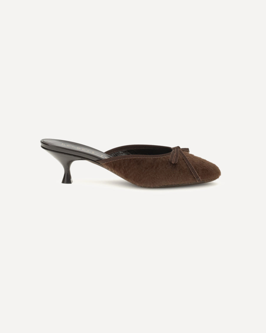 Brown Slip-on Mules 5
