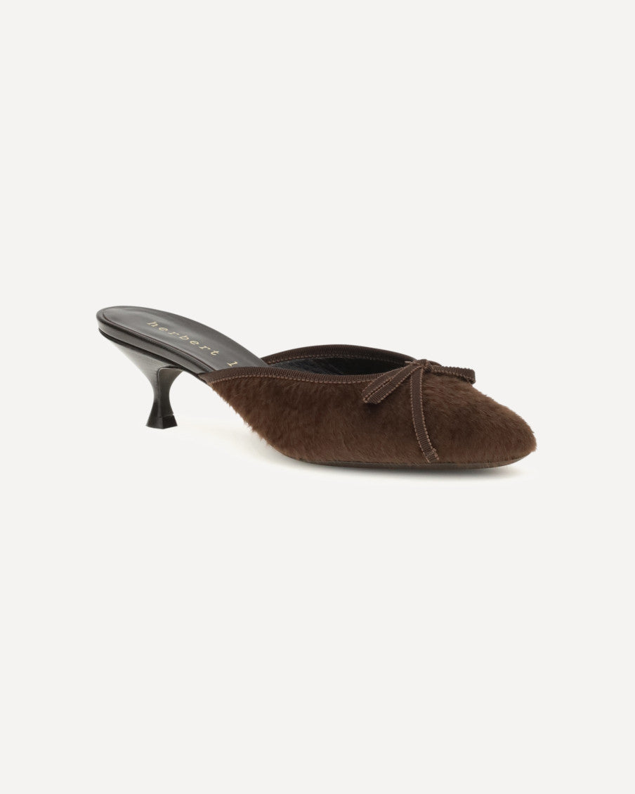 Brown Slip-on Mules 6