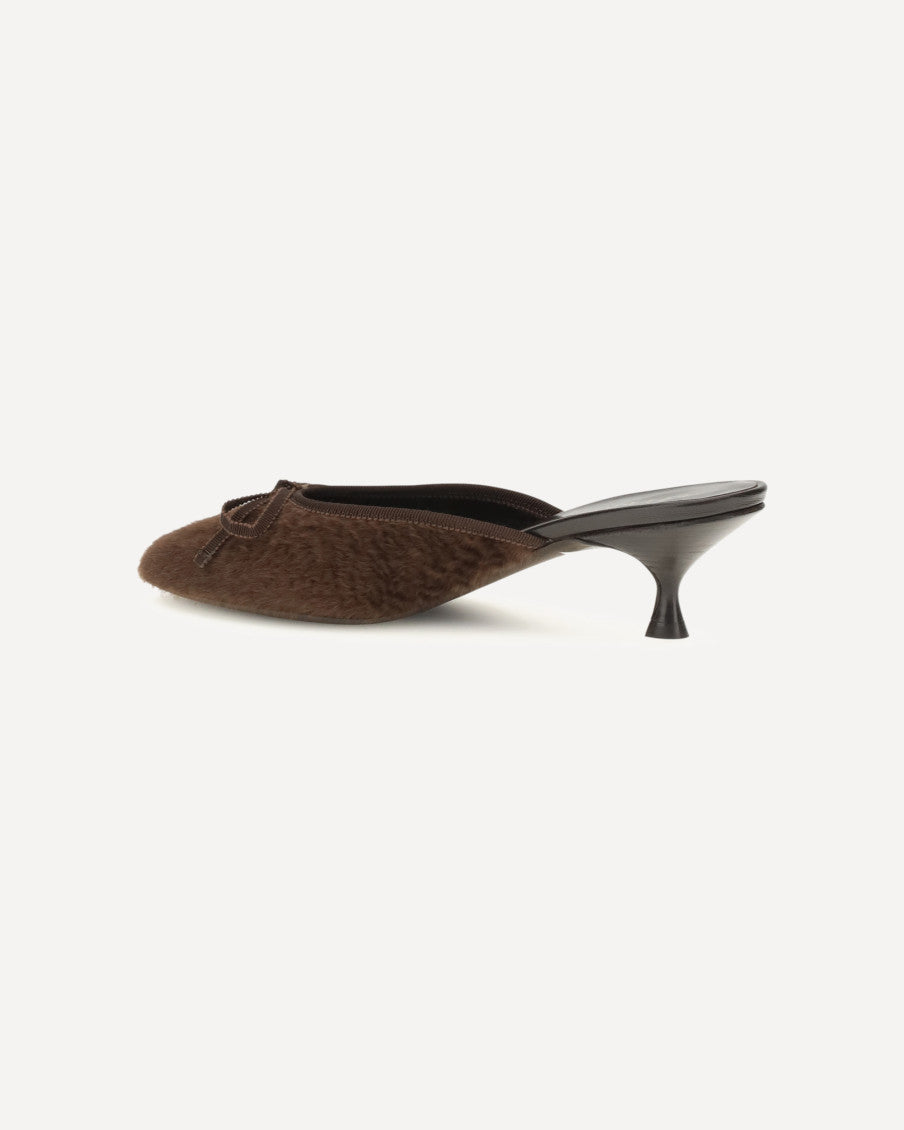 Brown Slip-on Mules 7