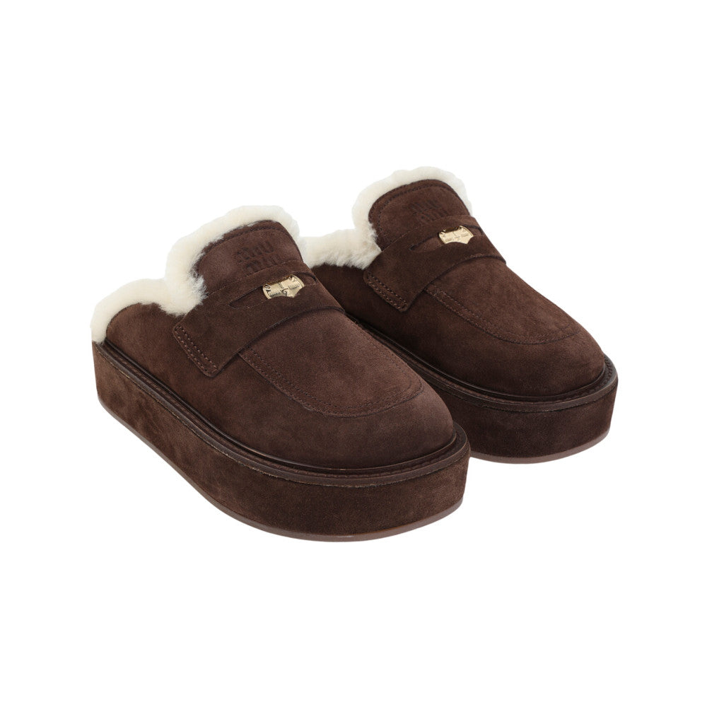 Brown Moro Suede Mules 3