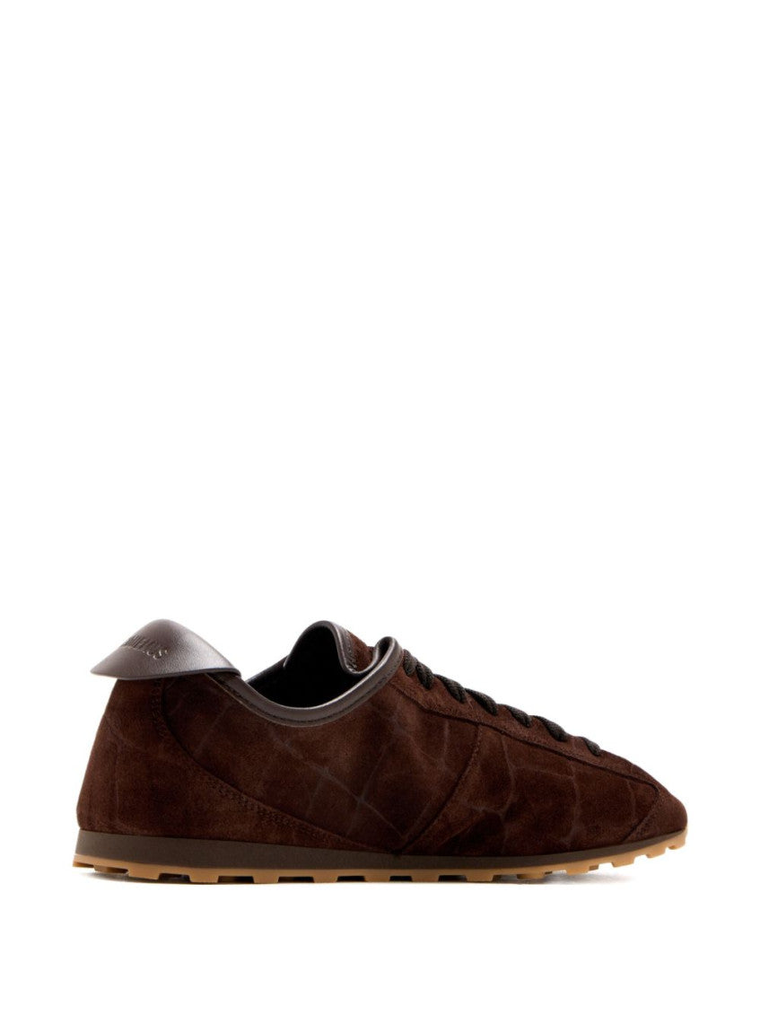 Brown Lace-up Sneakers 2