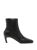 Black Leather ankle boots 1