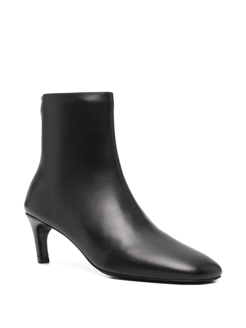 Black Leather ankle boots 2