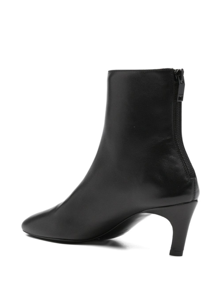 Black Leather ankle boots 4