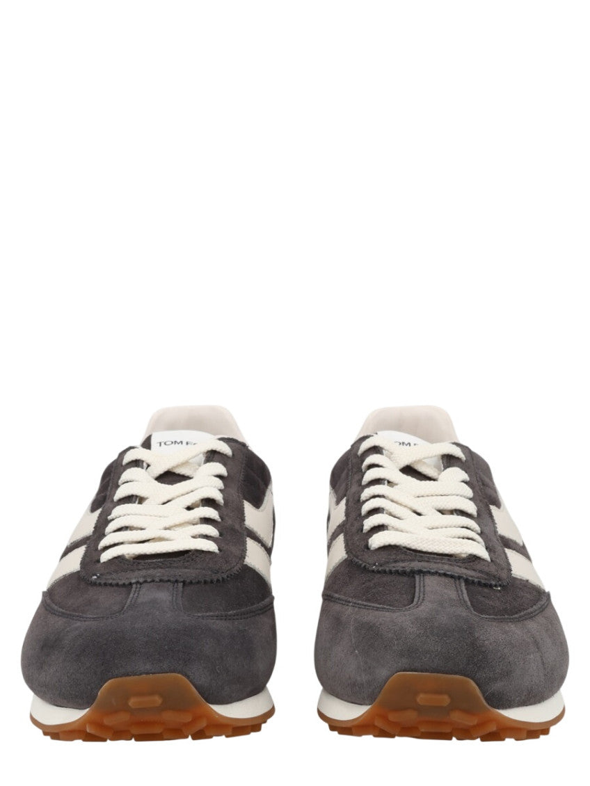 Grey Color-block Sneakers 2