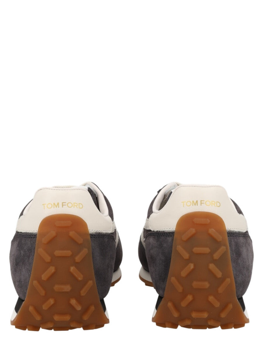 Grey Color-block Sneakers 3
