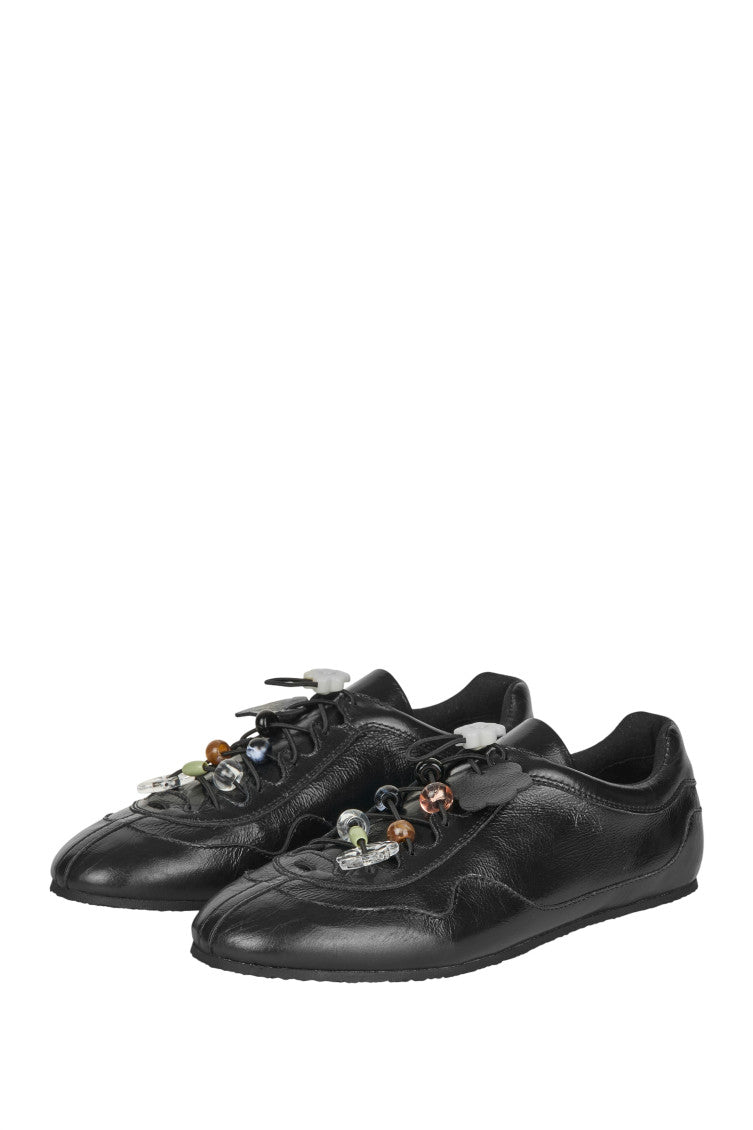 Black Leather Sneakers 2