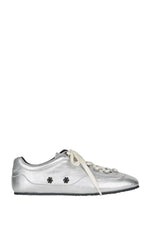 Silver Leather Sneakers 1