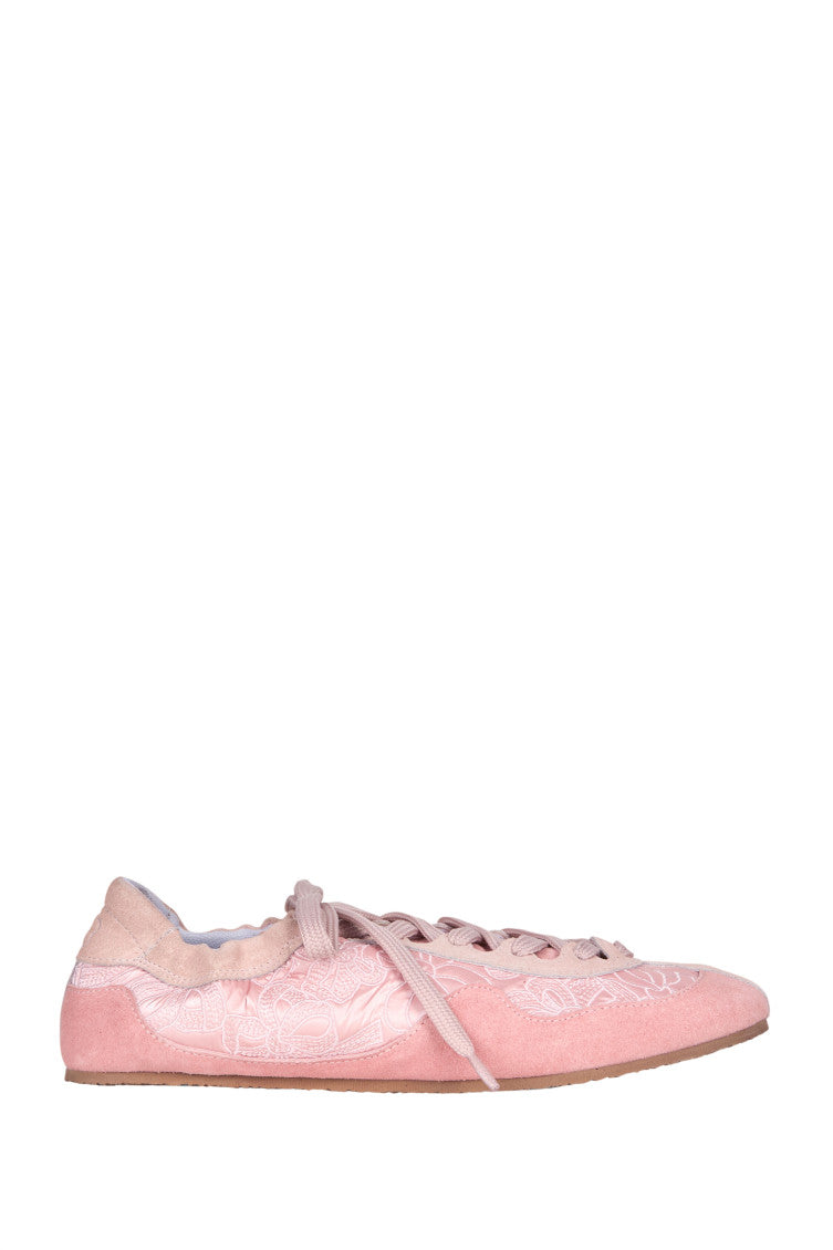 Pink Suede Sneakers 1