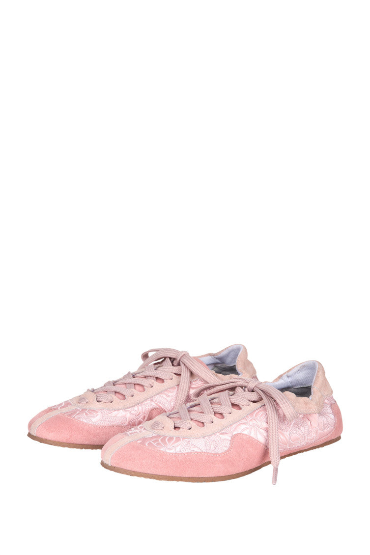 Pink Suede Sneakers 2