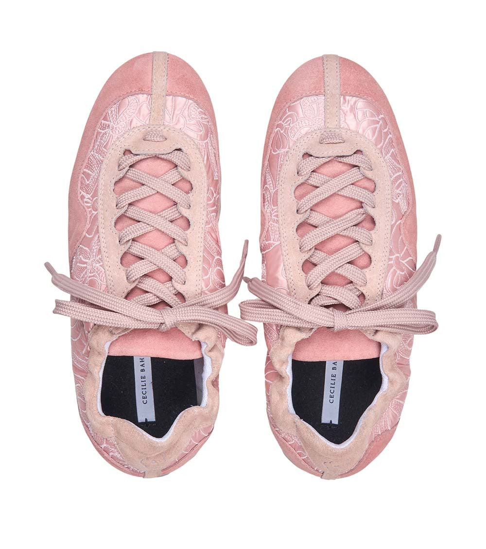 Pink Suede Sneakers 3