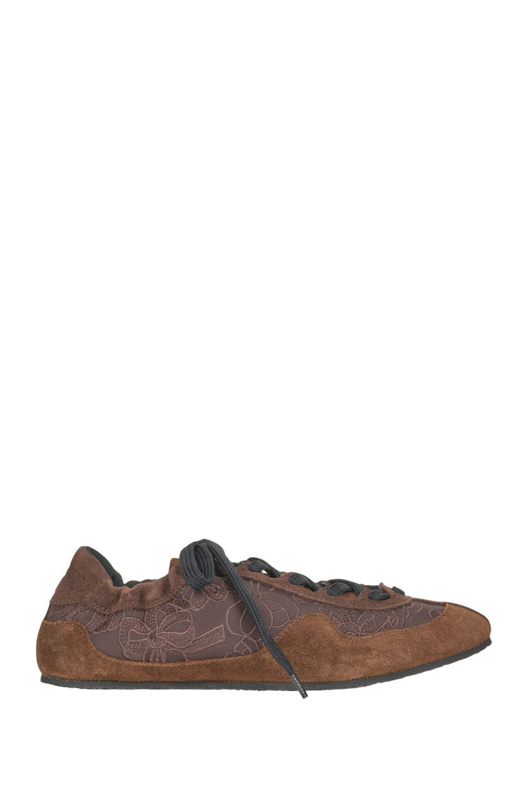 Dark Brown Suede Sneakers 1