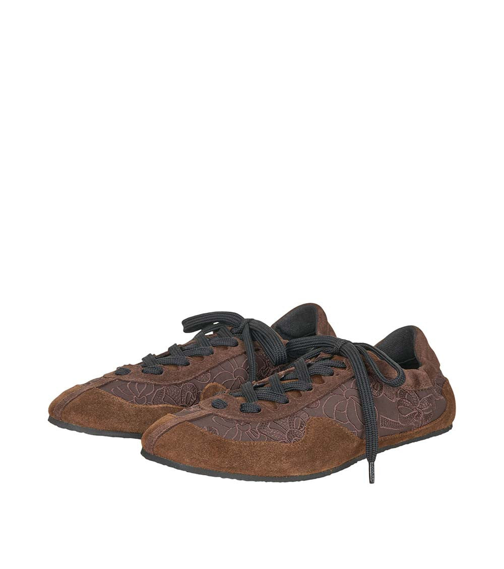 Dark Brown Suede Sneakers 2