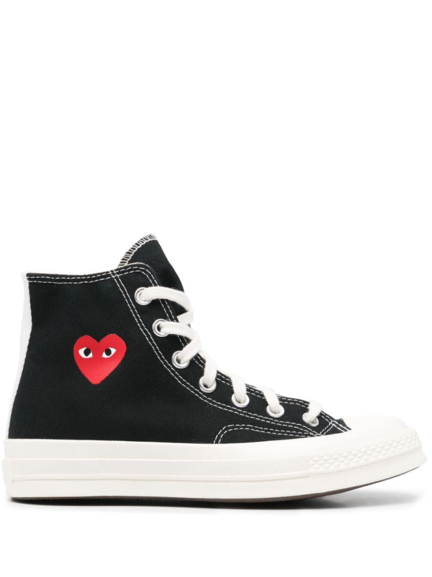 Black Heart High Top Sneakers 1
