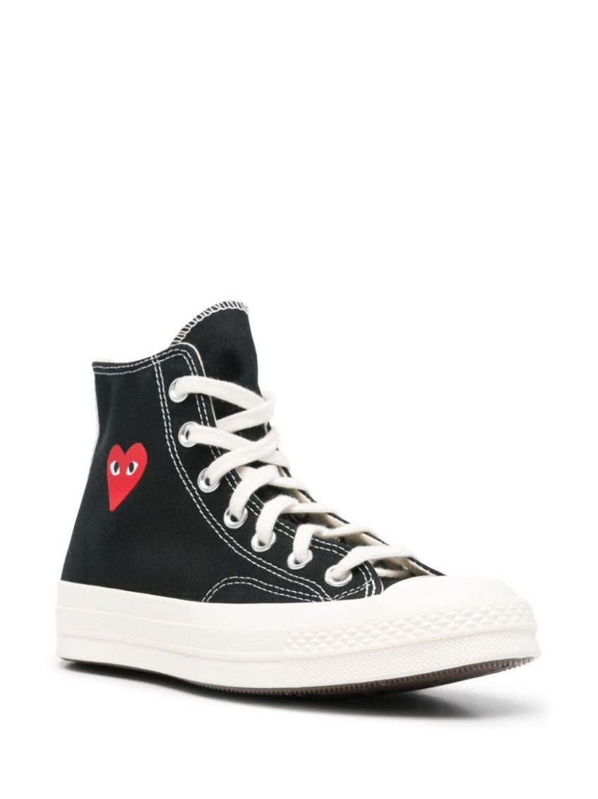 Black Heart High Top Sneakers 2