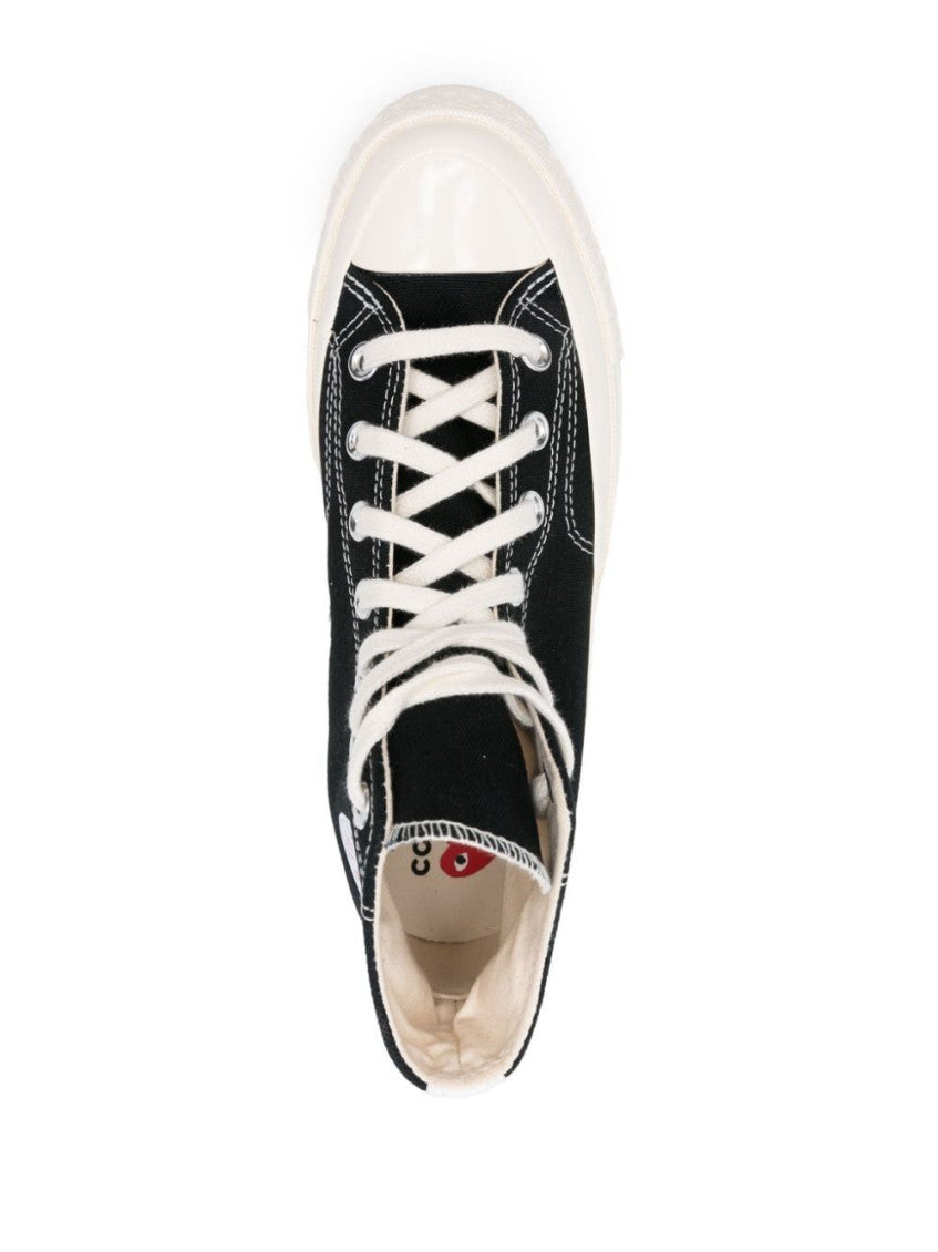 Black Heart High Top Sneakers 4