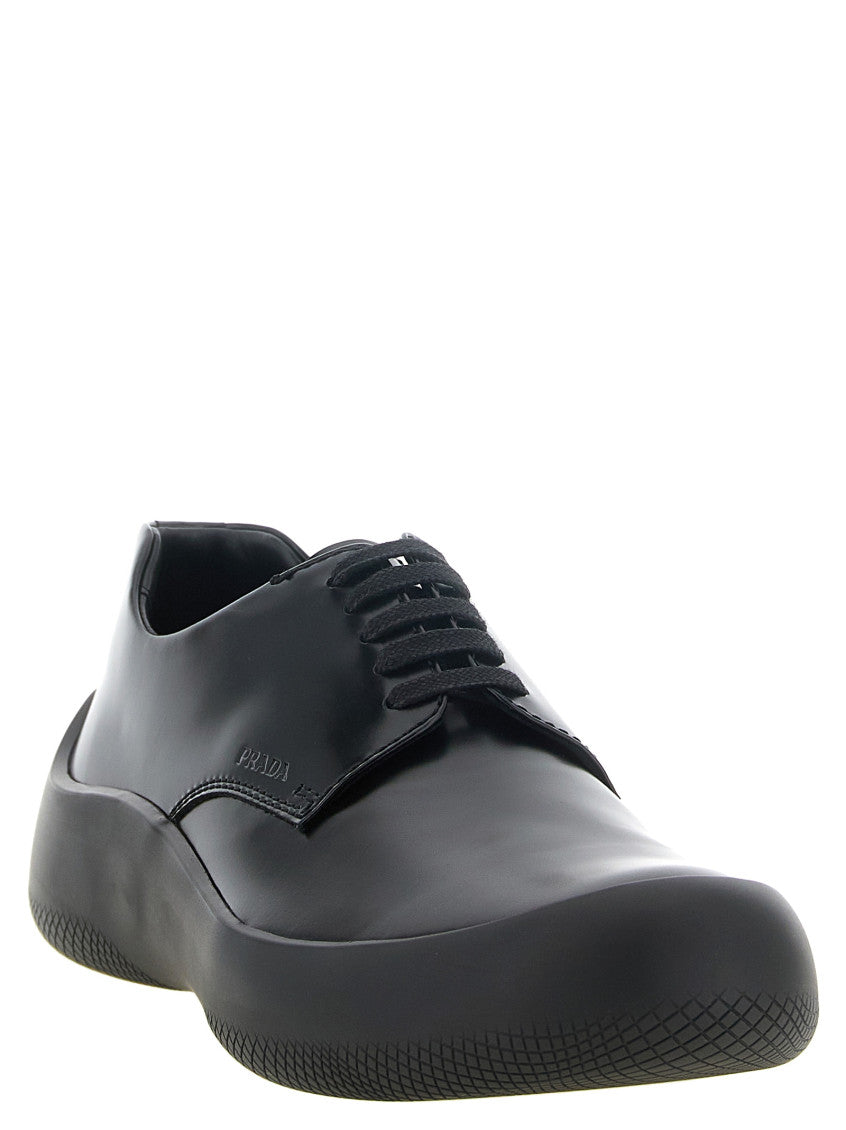 Black Leather Lace-Up Shoes 2
