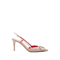 Pink V-Logo Pumps 1
