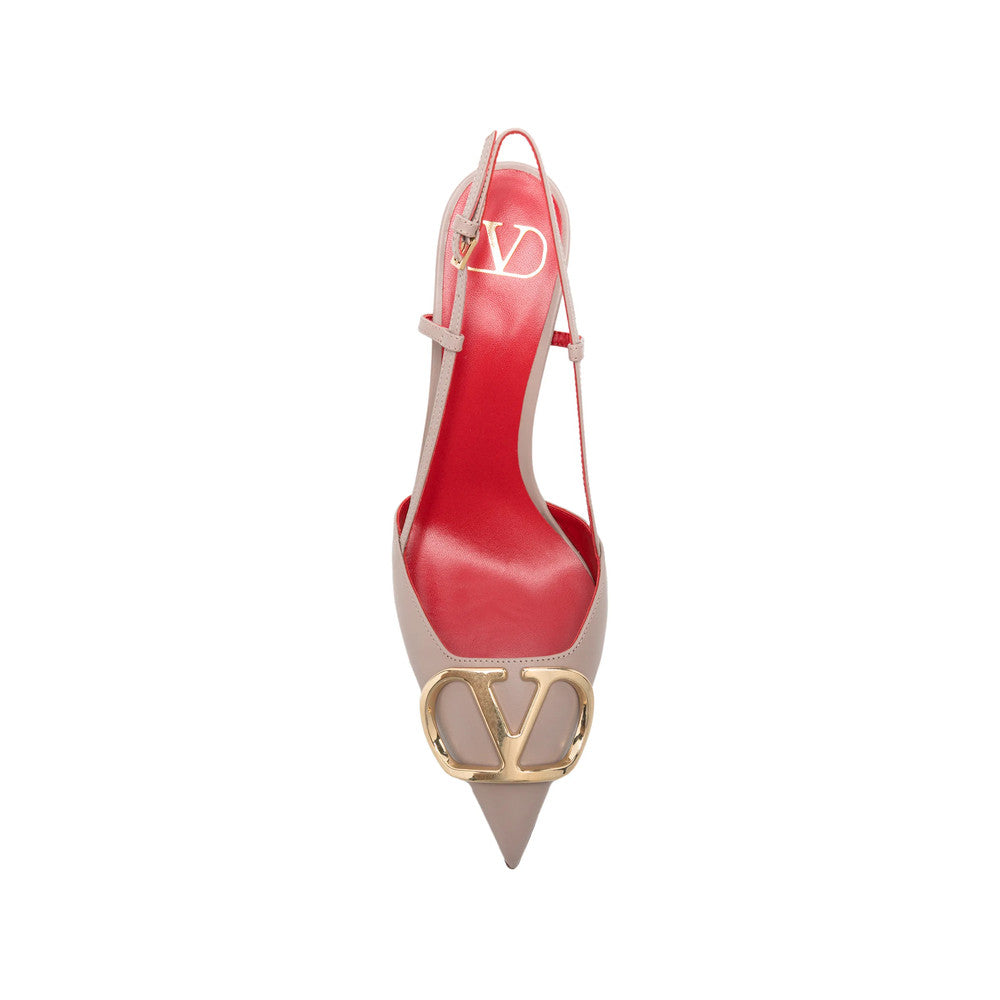 Pink V-Logo Pumps 4