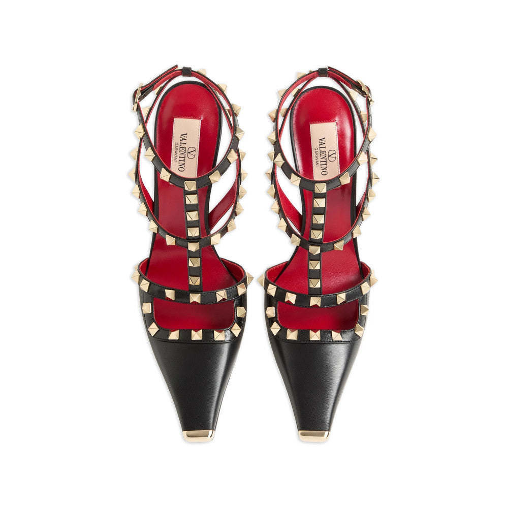 Black Studded Rockstud Pumps 5