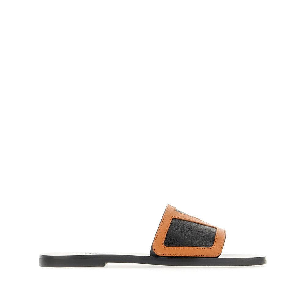 Black Logo Superstar Sandals 1