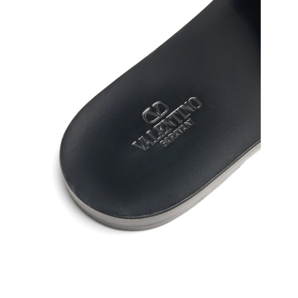 Black Logo Superstar Sandals 2