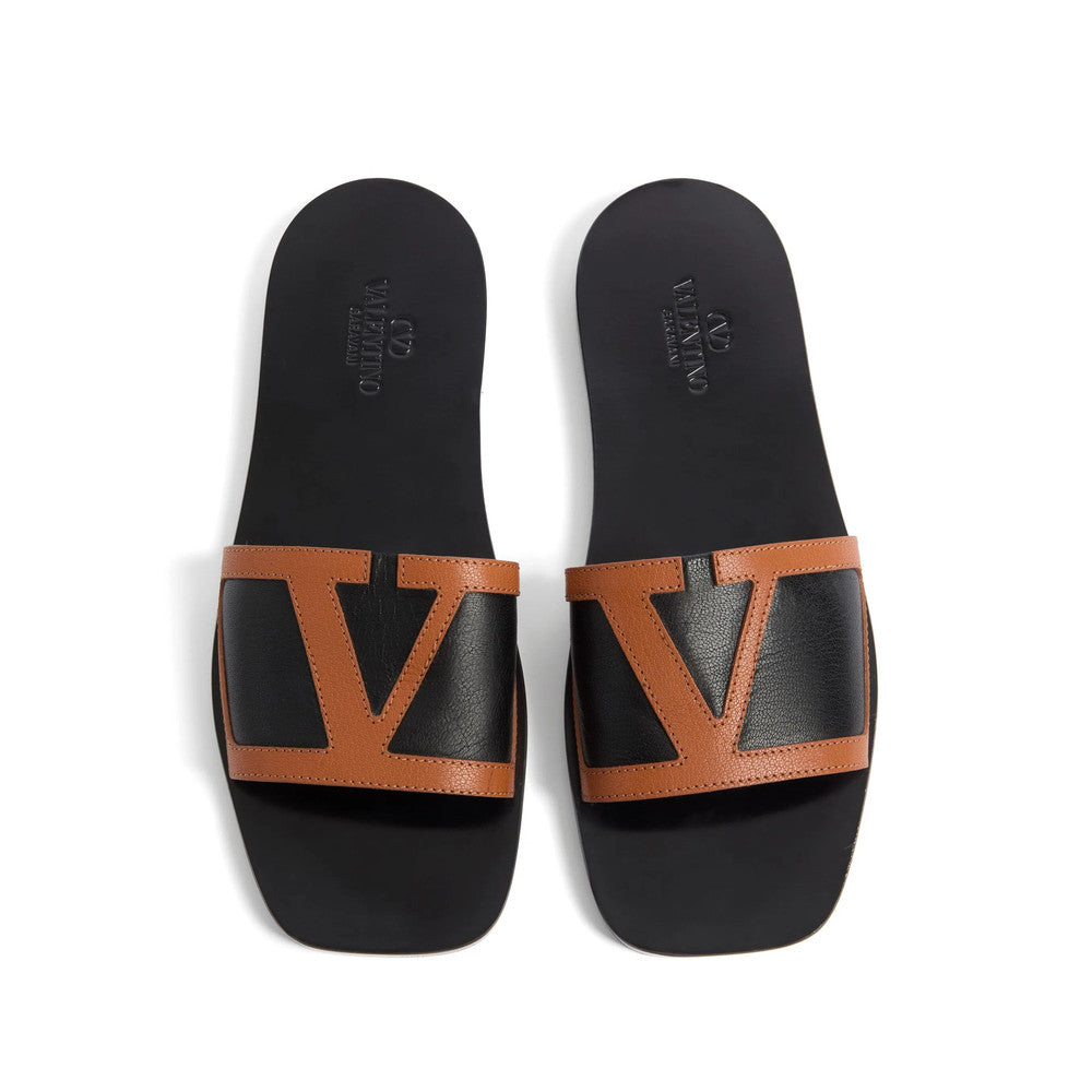 Black Logo Superstar Sandals 3