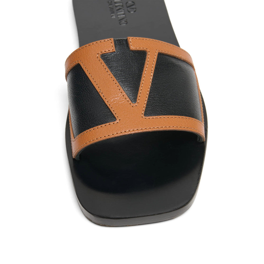 Black Logo Superstar Sandals 4