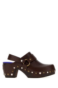 Dark Brown Leather Talis Mules 1