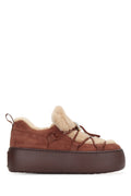 Brown Snow Lace-Up Sneakers 1
