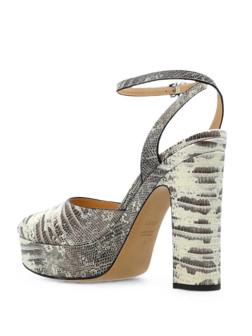 Grey After-9 Platform Heels 3