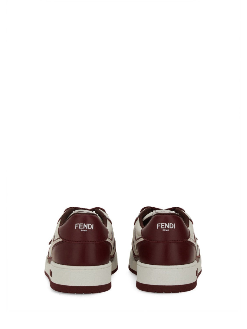 Maroon Logo Match Sneakers 3