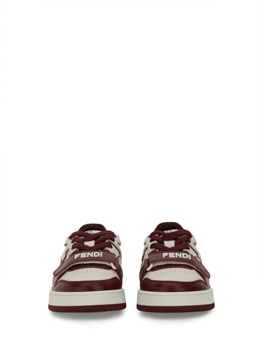 Maroon Logo Match Sneakers 4