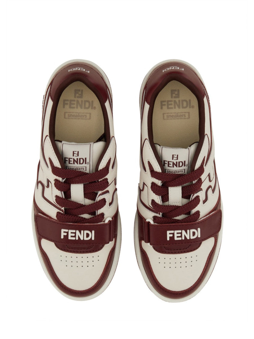 Maroon Logo Match Sneakers 6