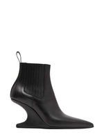 Black Sculptural-wedge Boots 1