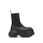 Black Leather Beatle Boots 1