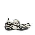 BlackWhite Striped Runner Sneakers 1