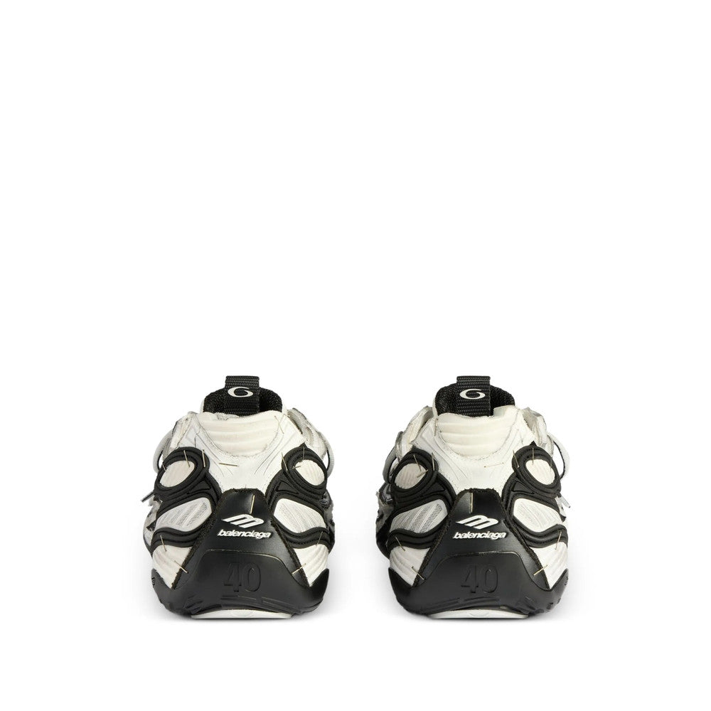 BlackWhite Striped Runner Sneakers 5