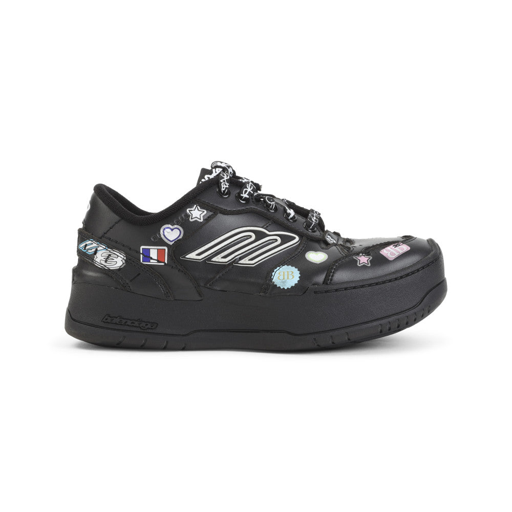 Black Hamptons Platform Sneakers 1