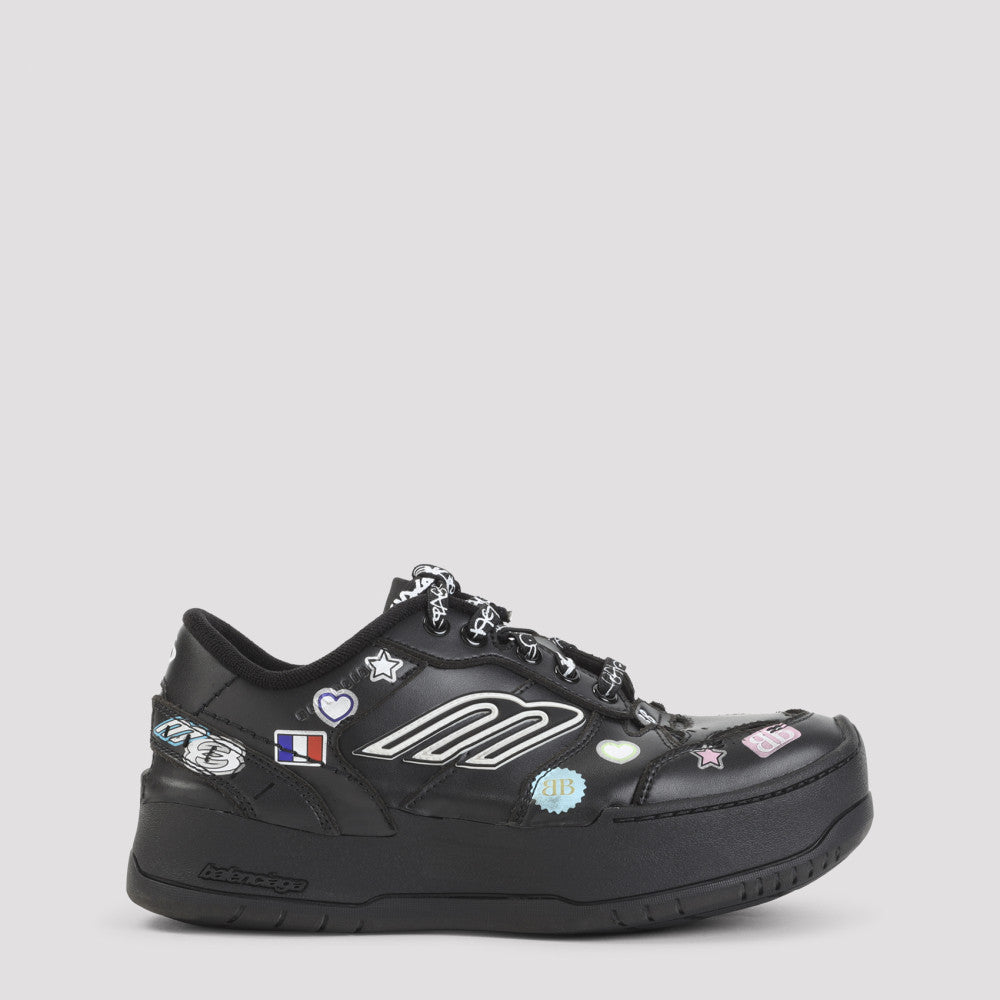 Black Hamptons Platform Sneakers 2